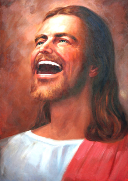 Jesus laughing