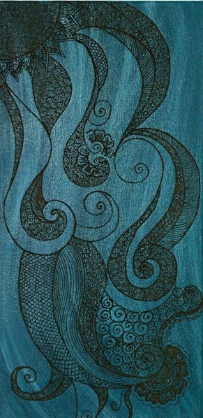 Woman at the Well (mehndi)