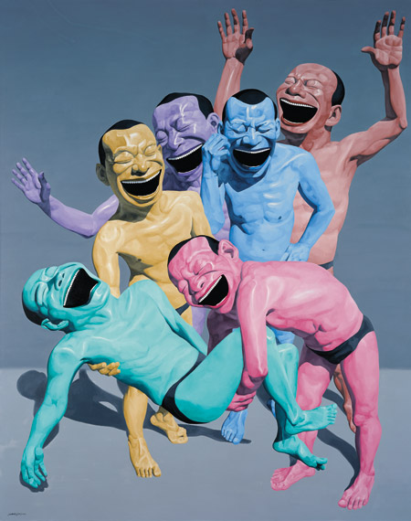 The Entombment by Yue Minjun