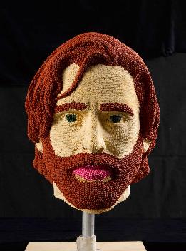 Jesus matchstick sculpture by David Mach