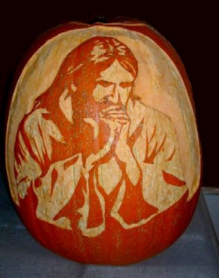 Jesus pumpkin