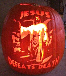 Jesus pumpkin