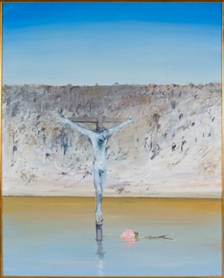 Crucifixion and Rose_Arthur Boyd "Crucifixion and Rose" by Arthur Boyd