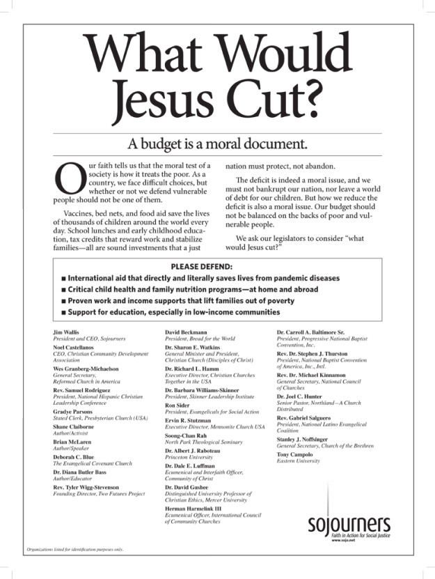What Would Jesus Cut?