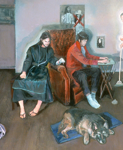 Jesus with Paul McCartney and Lamb Chop