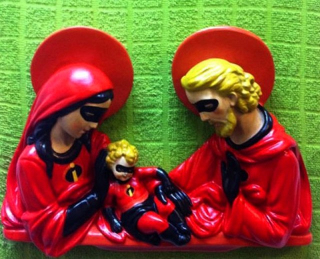 The Holy Family as the Incredibles by Igor Scalisi Palminteri 