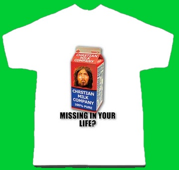 Jesus on milk carton