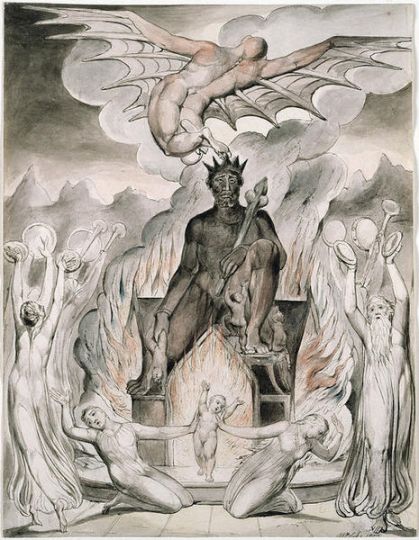 On the Morning5 (The Flight of Moloch) The Flight of Moloch by William Blake