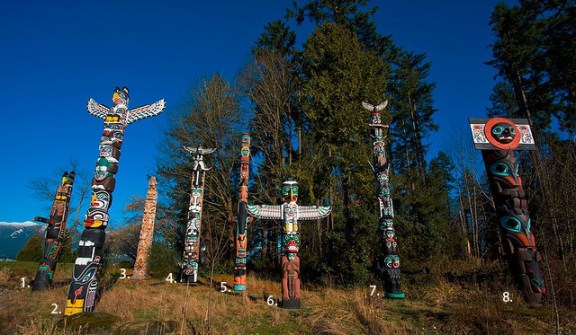 Stanley Park totem poles