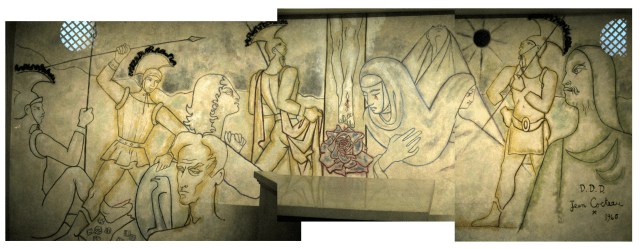 Cocteau crucifixion mural