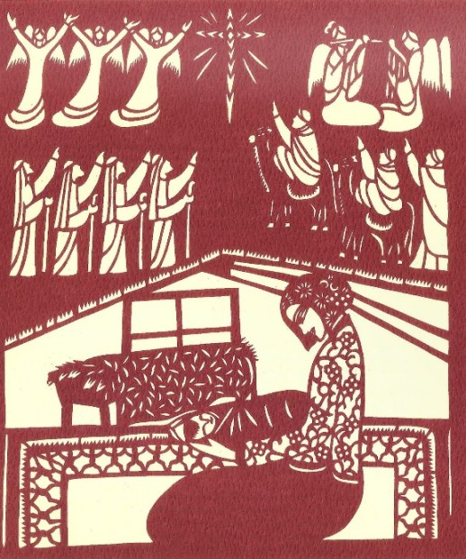 Fan Pu, The Nativity, 2002. Chinese papercut.