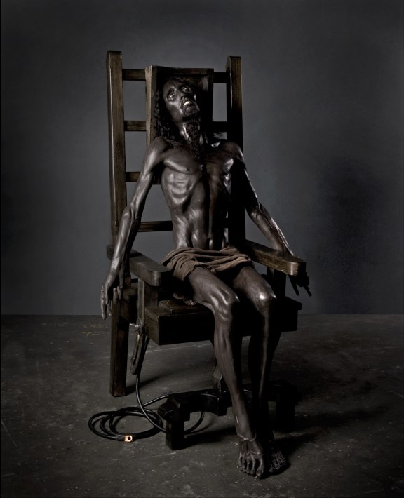 Paul Fryer's Christ in an electric chair