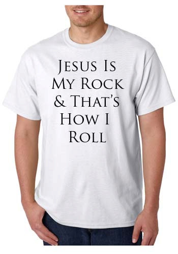 T-shirt_Jesus is my rock