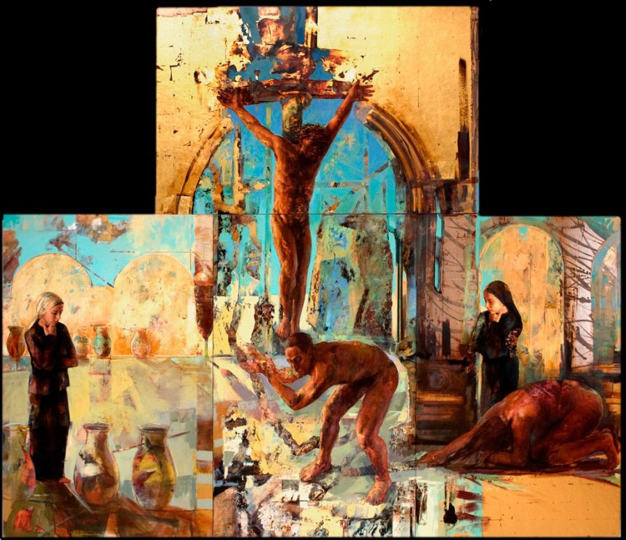 Crucifixion with Adam and Eve