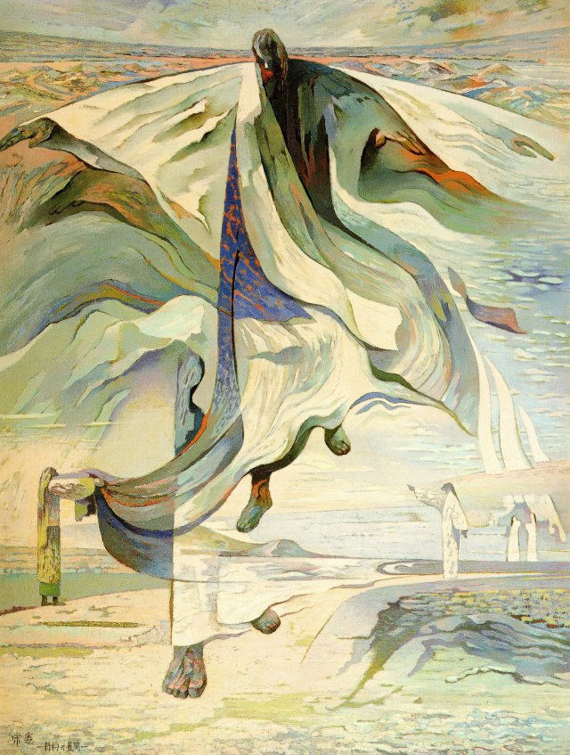 Shin Young-Hun (Korean, 1923-), Outreach of the New Covenant. Source: The Bible Through Asian Eyes, p. 163