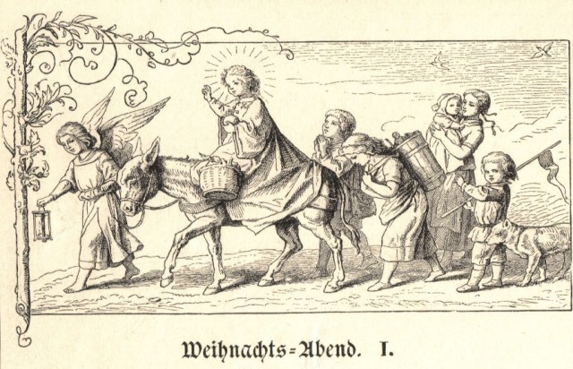 Christkind with angels