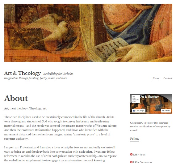 Art & Theology website